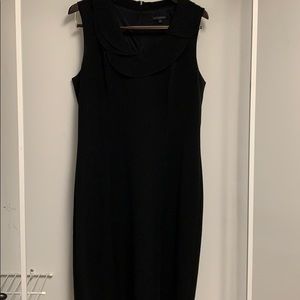David Meister Sz14 sleeveless stretch black sheath